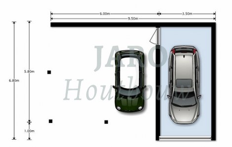  Voorkant van de carport in Harderwijk 