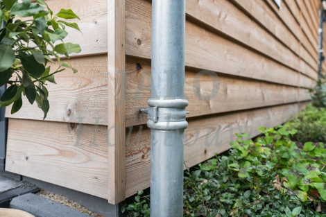 Detail van de recreatiewoning in Amsterdam 