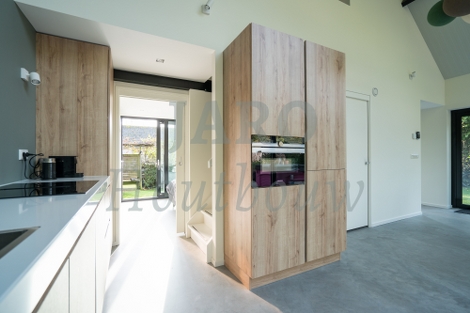  Keuken van de recreatiewoning in Noordwijk 