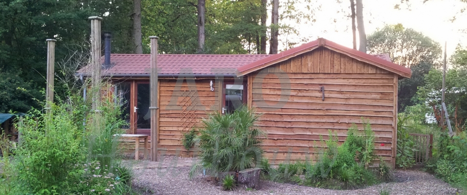  Overzicht van de recreatiewoning in Vierhouten