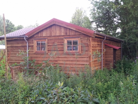  Voorkant van de recreatiewoning in Vierhouten