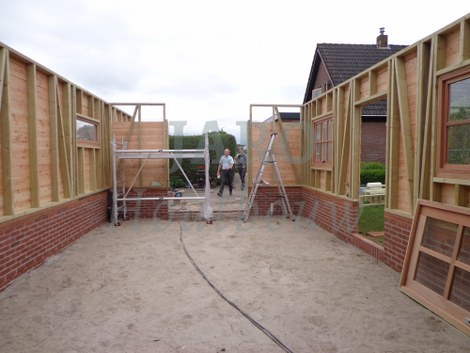  Werkzaamheden aan de schuur in Doornspijk 