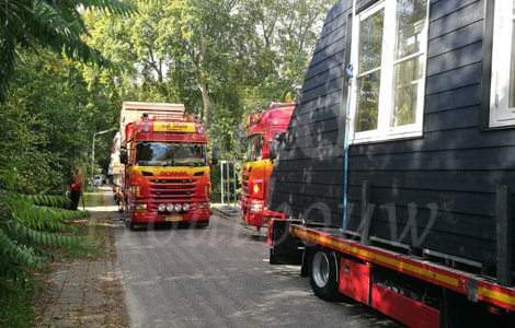 Levering prefab gevelwanden houten huis in Bergen