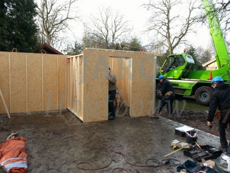 Mantelzorgwoning voorzien van hout als prefab bouwwerk