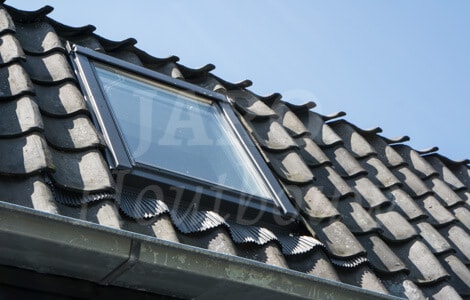 Dakraam en stijlvolle oude Hollandse dakpannen