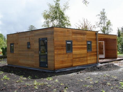 Houten recreatiewoning