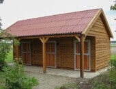 Houten paardenstal in Meerdonk (België)