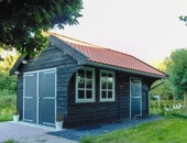 Houten schuur in Serooskerke