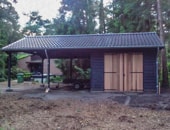 Schuur met carport in Wolfheze